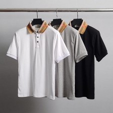 버** 카라체크 반팔 카라티