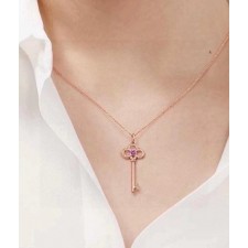 티** 크라운 열쇠 키 목걸이 미디움수입