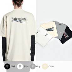 발**** 웨이브 자수 로고 반팔티
