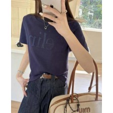 셀** 수입 크루넥 로고 레귤러 티셔츠
