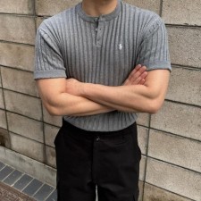 폴* 헨리넥 머슬 반팔니트