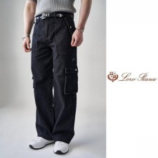 로* 피아나 와이드 포켓 청바지