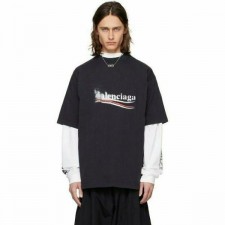 발*** 폴리티컬 스텐실 티셔츠