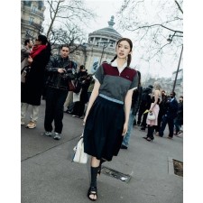 미*** 하프 집업 PK 니트