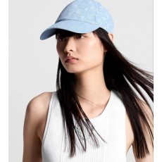 루* 모노그램 자가드 데님 볼캡 수입