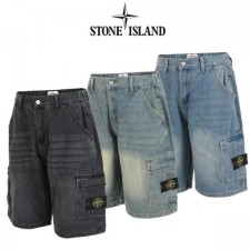 스* 6부 뒷밴딩 카고 버뮤다 팬츠