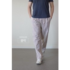 스트라이프 밴딩 팬츠