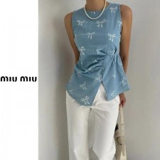 미*** 리본 탑 민소매