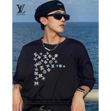 루* 비쥬 패턴 디자인 반팔 티셔츠