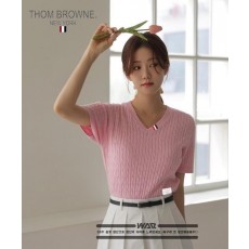 톰* 2 렌스케이블 브이넥 반팔니트