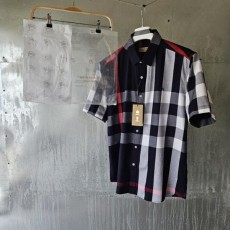 버** 체크 셔츠