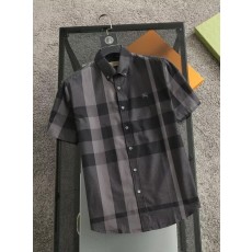 버** 체크 셔츠