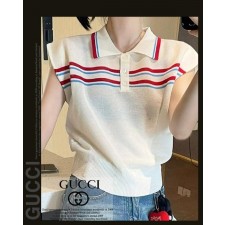 구* 투 삼선 카라 민소매 니트 (25303)