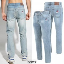 로** 컬러 아나그램자수 워싱 청바지 (수입)