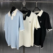 폴* 투톤 카라 니트반팔