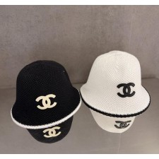 샤* 25CC 로고 크로셰 버킷햇 벙거지