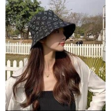 루* 모노그램 데님 자가드 버킷햇 수입