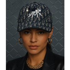 디* 오블리크 자가드 볼캡 수입