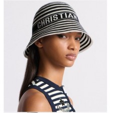 디* 리비에라 스타르이프 클로슈 버킷햇