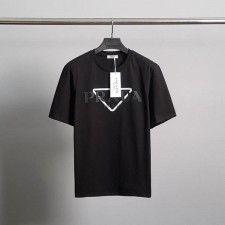 프** 삼각 빅레터링 코튼 반팔티