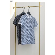 디* 수입고급 오블리크 패턴 배색 카라티