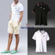 삼색 라인 PK 반팔 카라티