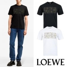 로** 아나그램 스퀘어 프린트 실켓 티셔츠