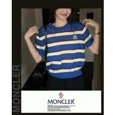 삼색 ST 라운드 반팔 니트 (R6)