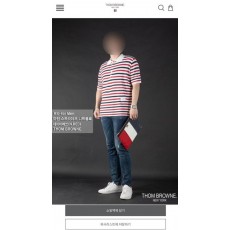 톰* 마린 스트라이프 니트폴로