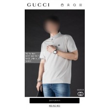 구* 자가드 쉬폰 카라T