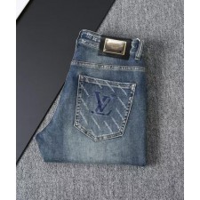 루* 모노그램 로고포인트 워싱스판 데님진수입최고급