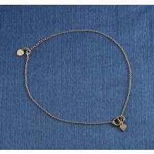 디* CD NAVY 하트참 네크리스