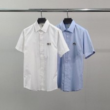 메* 키츠네 더블폭스 옥스포드 반팔 셔츠