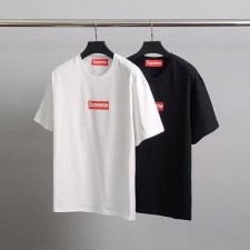 슈** 레드박스로고 코튼 반팔티