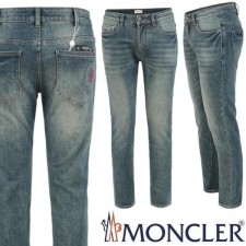 더블 자수 엠보 슬림 일자진