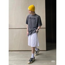 루* 워싱 자수로고 티셔츠