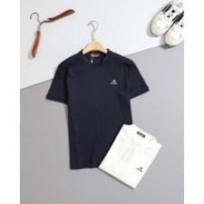 로* 피아나 엠보로고 포인트 반팔 카라티셔츠