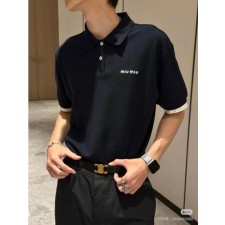 미*** 25 자수로고 레이어드 폴로 반팔셔츠  수입