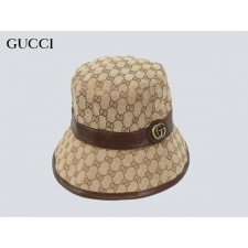 구* 브라운띠로고 버킷햇 벙거지모자