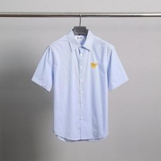 꼼* 골드와펜 스트라이프 반팔 셔츠