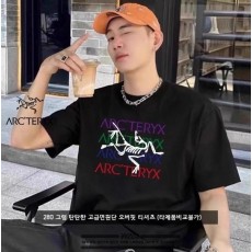 아**** 비비드 레터링 로고 오버핏 티셔츠