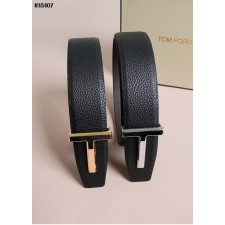 톰** T 버클 리버시블 페블 레더 벨트