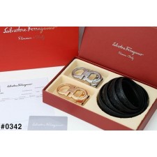 페*** 더블 간치니 로고 투버클 벨트