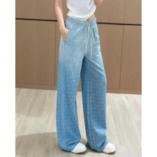 루* 수입 모노그램 그라데이션 컬러 데님