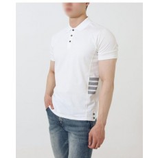 톰* 수입 립 커프 코튼 피케 티셔츠