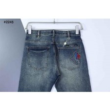 남성 하프 로고 데님 팬츠