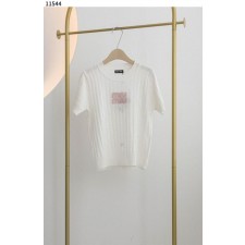 미*** 핑크 로고 여성 여름 니트