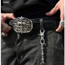 크* 세메터리 크로스 버클 밸트