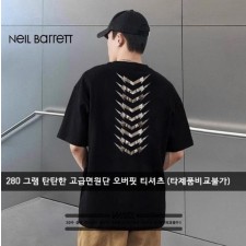 닐** 다비드 백 로고 오버핏 티셔츠