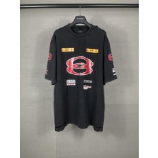발**** 멀티로고 워싱 티셔츠